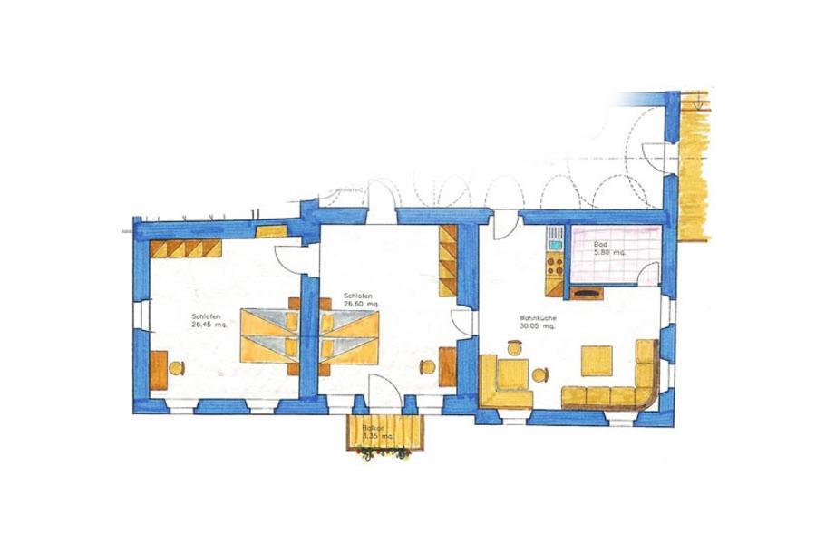 Appartement Pichler 多比亚科 外观 照片